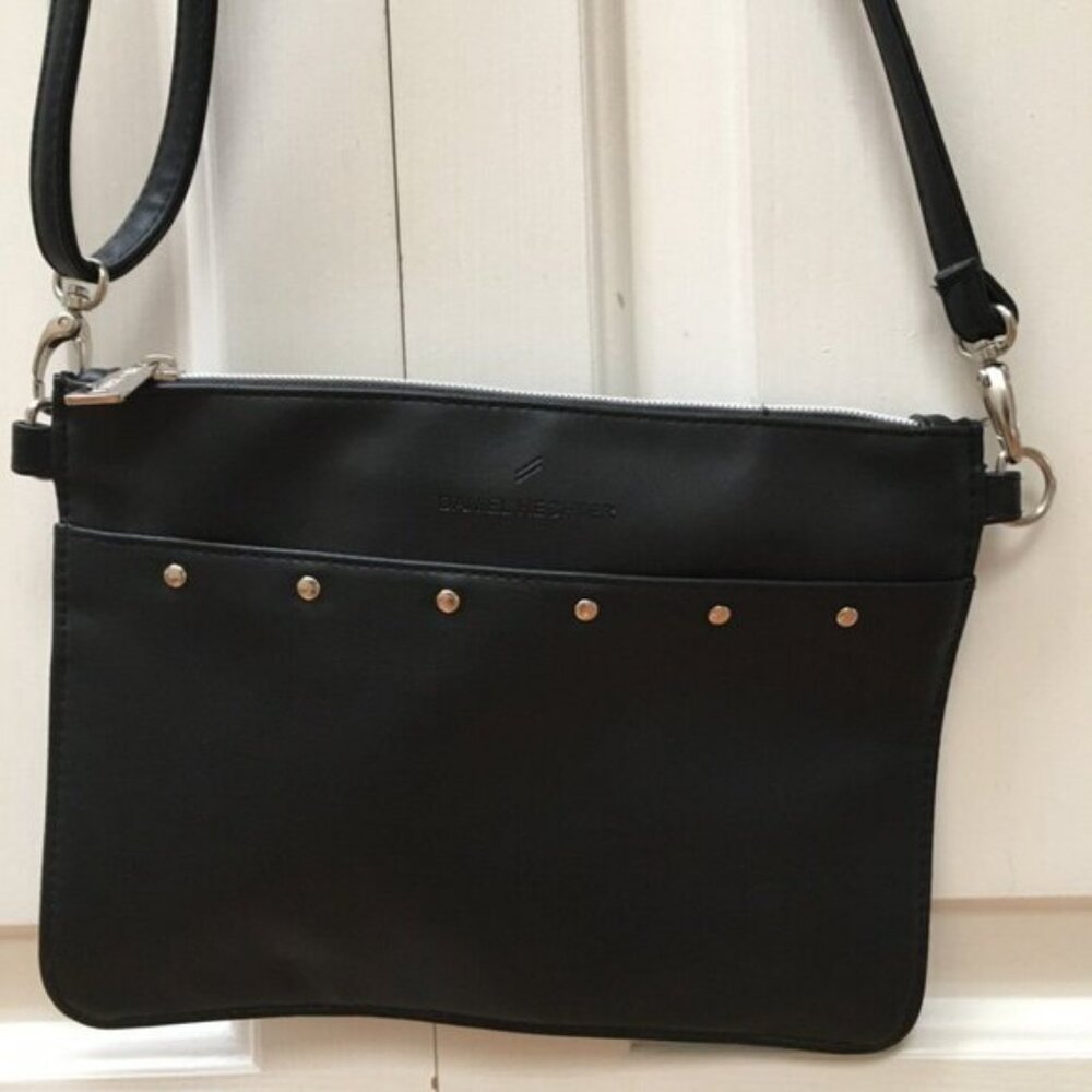 Daniel Hechter Black Faux Leather Purse Nwot